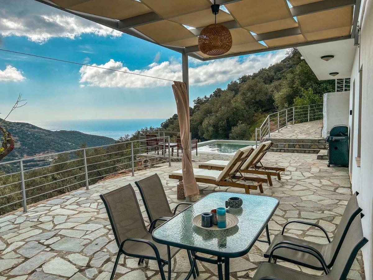 Villa Kampos View - Quiet House At The End Of The Road, Private Pool Kámbos Exterior foto